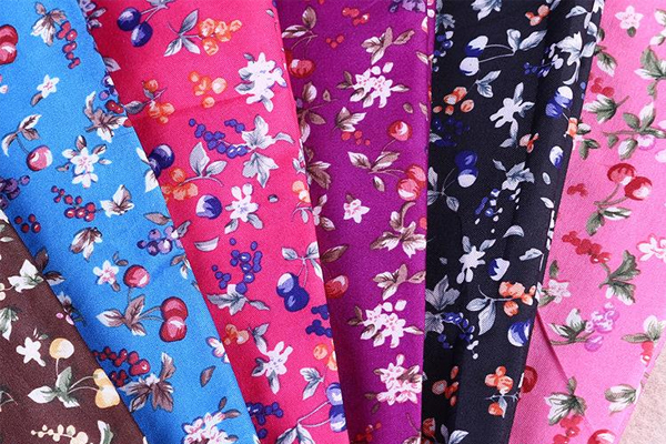 polyester floral fabric