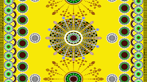 Yellow ankara fabric