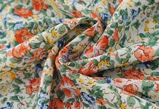 Polyester Floral Fabric