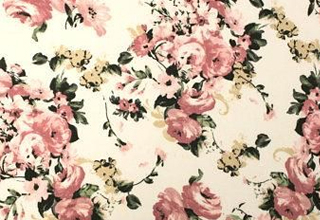 Floral Double Brushed Poly Fabric